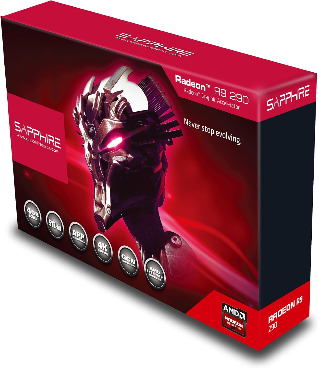 Sapphire Radeon R9 290 4GB GDDR5 Dual DVI-D/HDMI/DP PCI-Express Graphics Card (21227-00-40G)