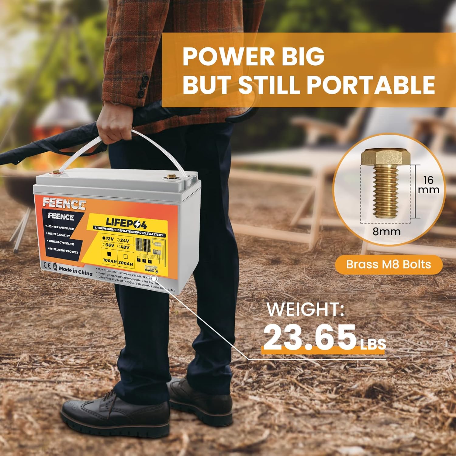 12V 100Ah LiFePO4 Battery 1280Wh lithium batteries 12v 100A BMS,over 7000+ Rechargeable Cycles, Support in 4S/8P, for RV,Camper, Solar, Home Energy Storage, Trolling Motors, Boats, off-grid etc