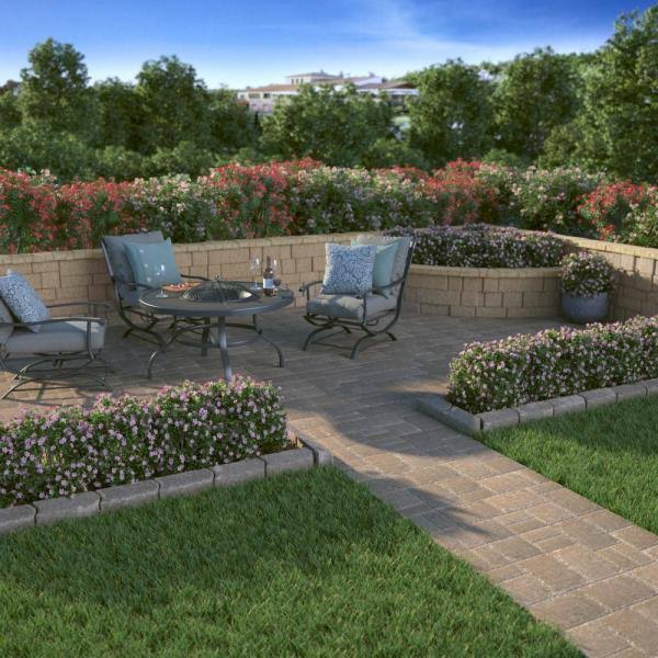 Pavestone Rockwall Large 6 in. x 17.5 in. x 7 in. Palomino Concrete Retaining Wall Block (