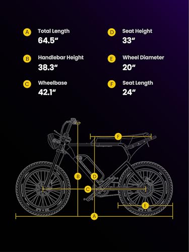 MACFOX Electric Bike for Adults - Peak 750W, 25MPH High-Speed Commuter Ebike, 30 Mile Range, 20" All-Terrain Fat Tires with Front Suspension, Off-Road/Campus E-Bicycle (X1S/Class 3)