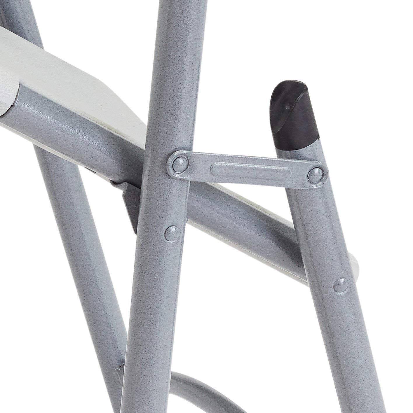 National Public Seating # 602 - Folding Chair, Plastic, Gray, Pkg of 4
