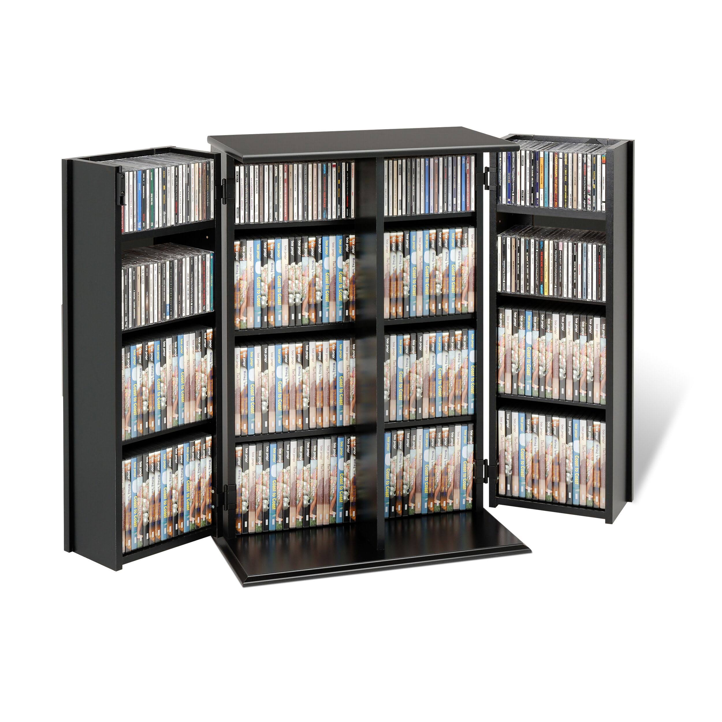Prepac Locking Media Storage Cabinet, Black