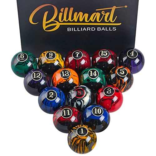 Premium Billiard Balls Pool Table Accessories 2-1/4" Regulation Size 16 Pool Balls Billiard Set