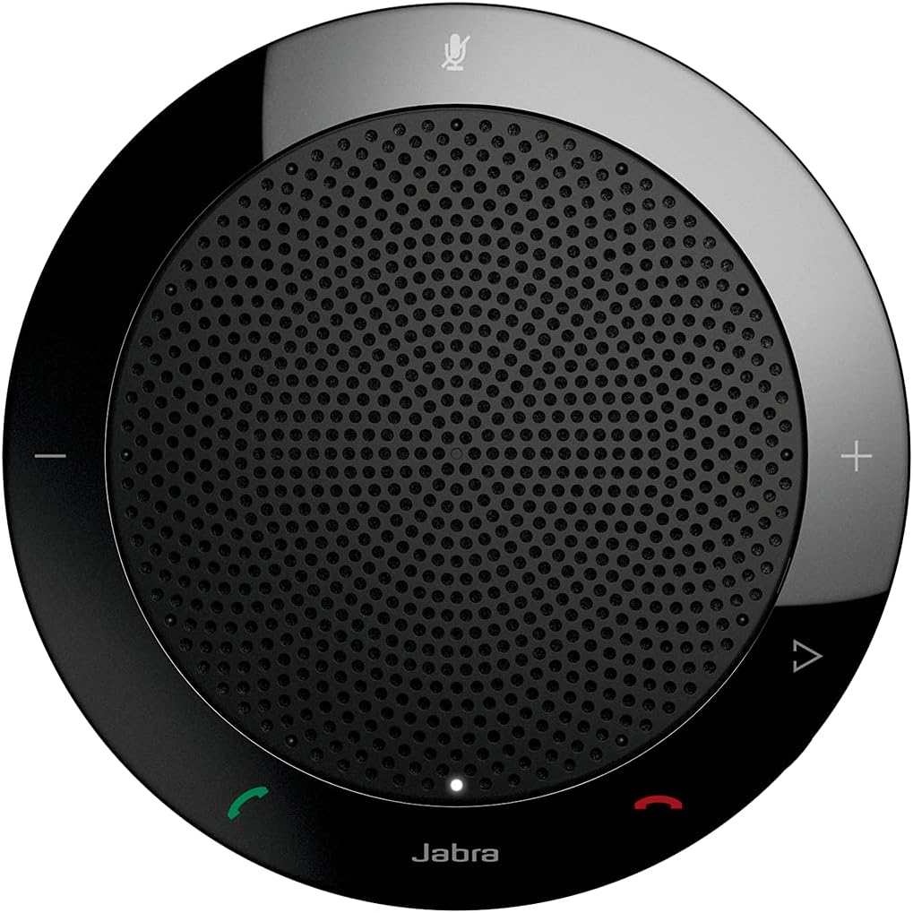 Jabra 7410-209 Model Speak 410 USB Speakerphone, Plug and Play Solution, Works with All PCs, Outstanding Sound Quality, Full Compatibility with UC Systems & VoIP Clients, LED Indicators