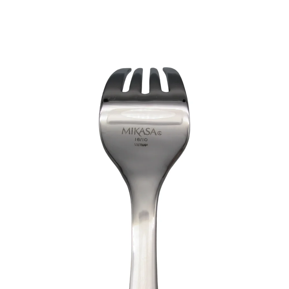 Mikasa 5081298 Satin Loft 65-Piece 18/10 Stainless Steel Flatware Set with Serving Utensil Set, Service for 12
