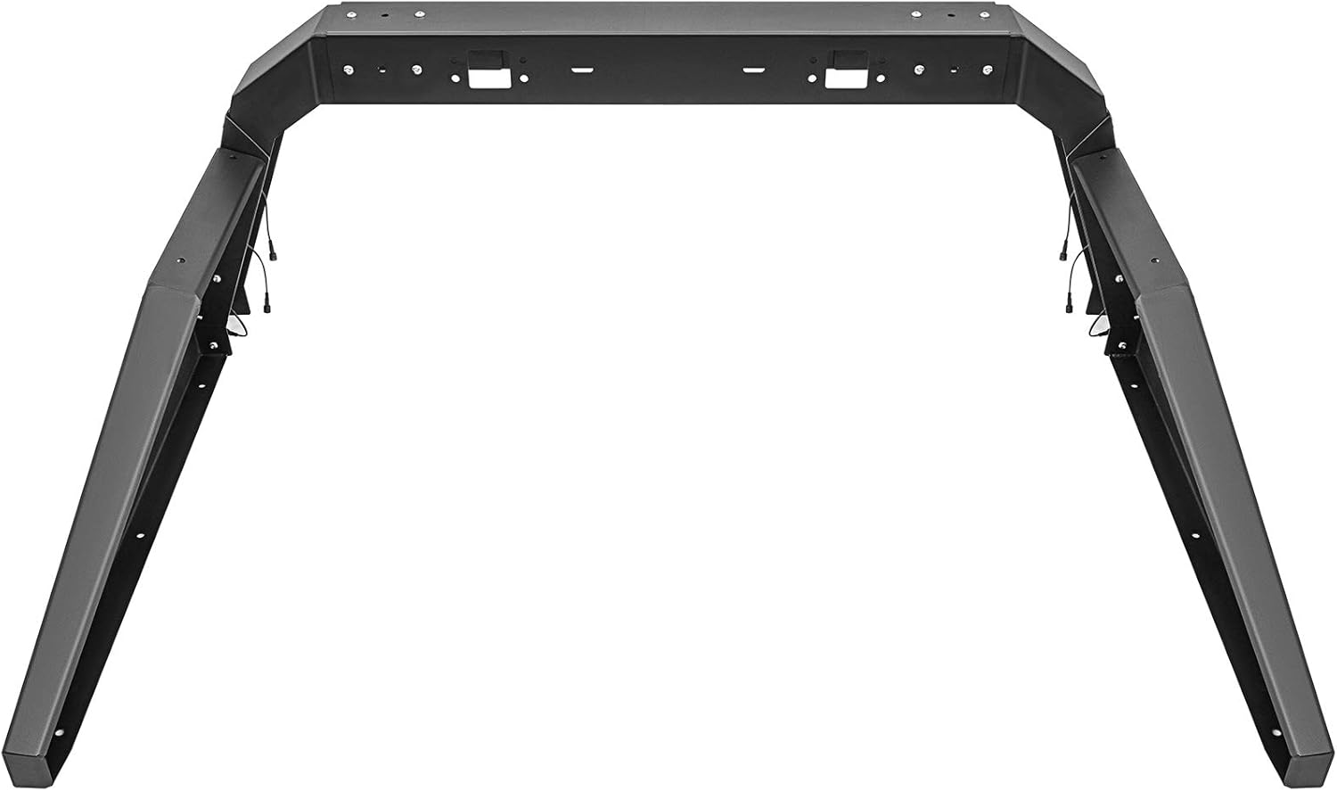 VEVOR Truck Roll Bar Chase Rack Adjustable with 6 Amber Auxiliary Side Marker Lamps, Universal Fit for Pickup Trucks