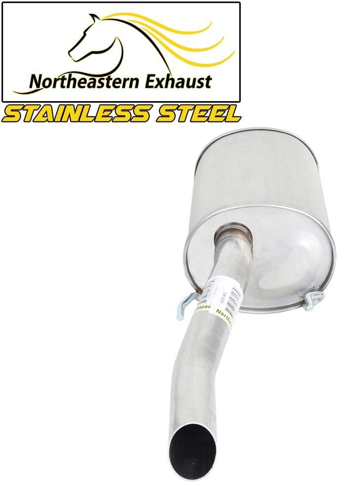 Stainless Steel Resonator Muffler Pipe Exhaust System Kit Fits 2006-2011 Chevy Impala