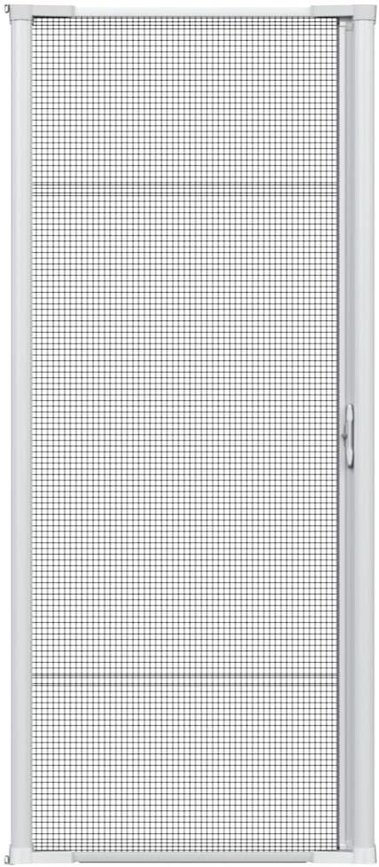 Brisa White Retractable Screen Door 80" Single