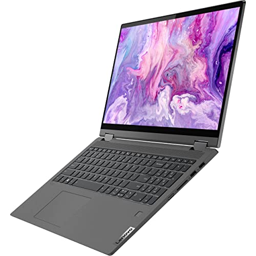 Lenovo IdeaPad Flex 5 5i 2-in-1 Laptop (15.6" FHD Touchscreen, Intel Core i7-1165G7, 16GB RAM, 1TB SSD, IST Active Stylus), Convertible, Fingerprint, Backlit KB, Wi-Fi 6, Webcam, Win 11 Home, Gray