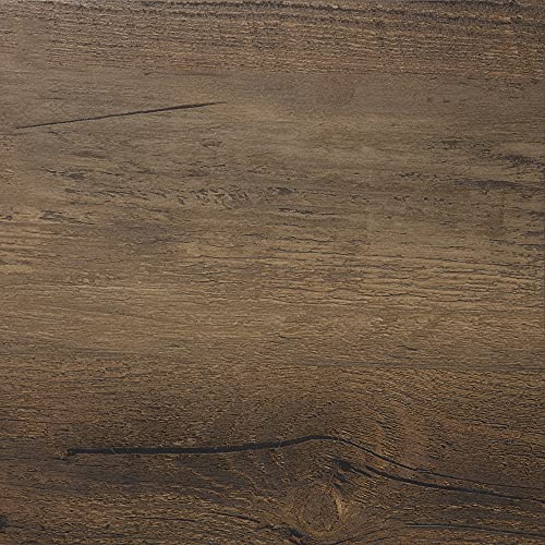 Walker Edison Modern Wood Corner Universal TV Stand with Open Shelves Glass Cabinet Doors Storage for TV's up to 55" Flat Screen Living Room Storage Entertainment Center, 48 Inch, Rustic Oak