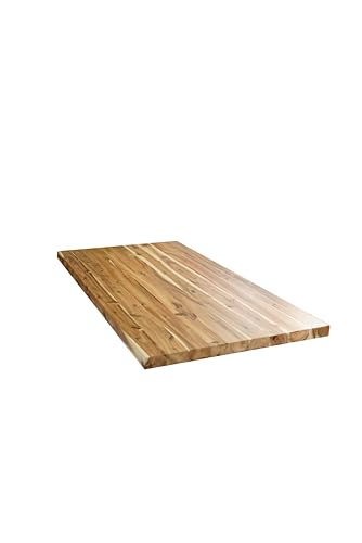 42" L x 24" Rectangular Acacia Butcher Block Standard Countertop with Edge Grain(CT4224-AC-CC)