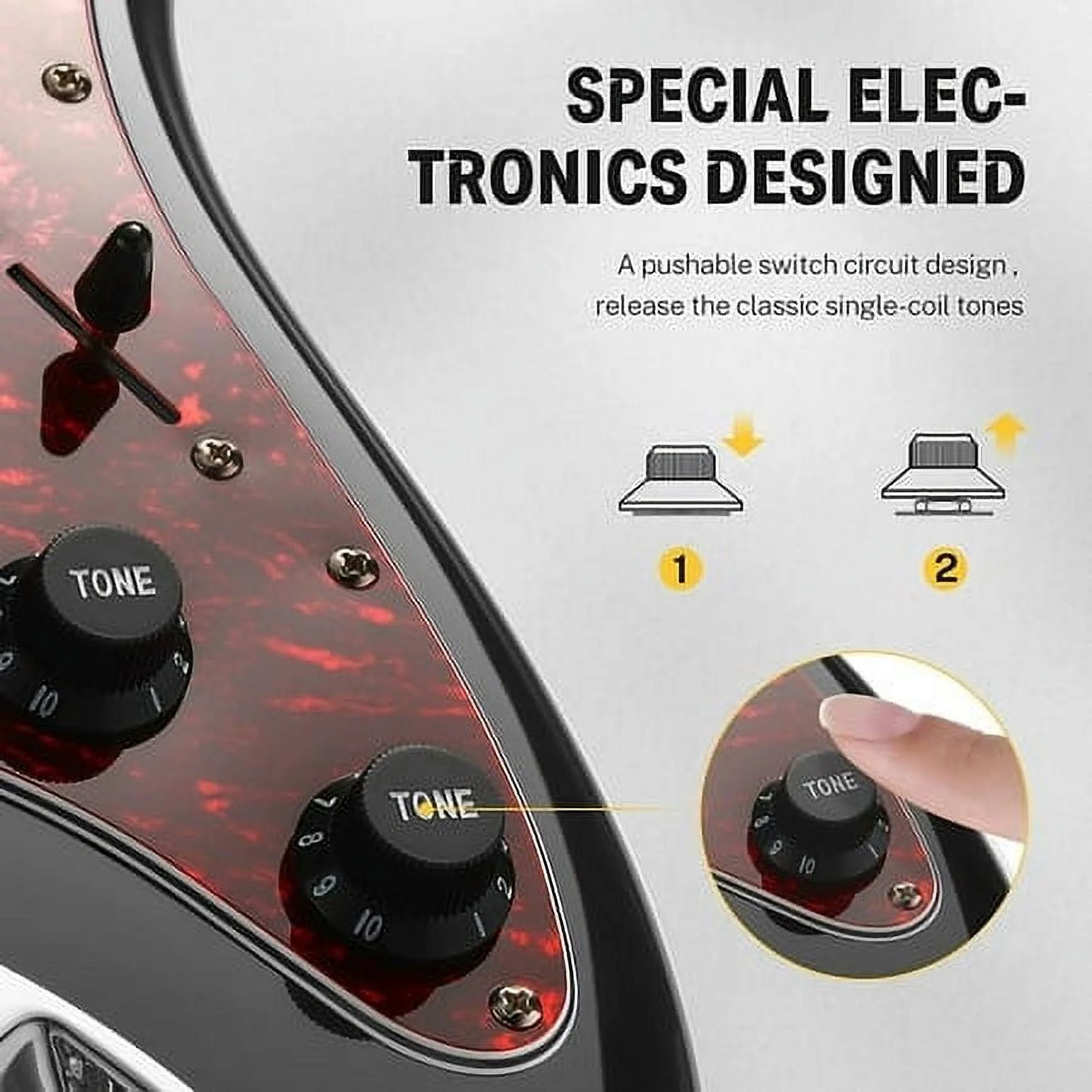 Donner 39 Inch Electric Guitar, Designer Series DST-200 Stylish Solid Body Guitar for Beginner Intermediate & Pro Players, Single Coil Split System, Bonus Bag, Cable, Strap