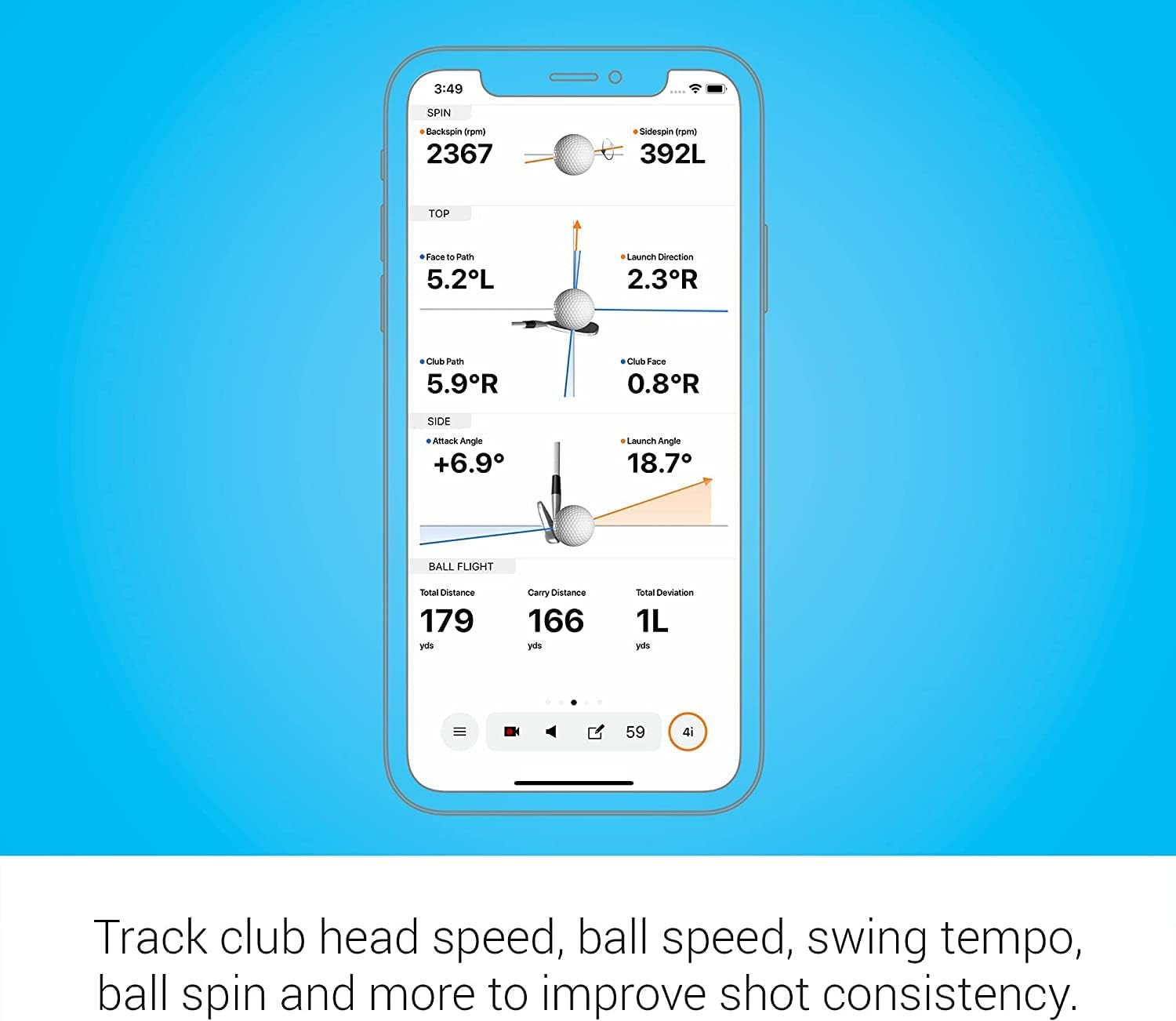 Approach R10, Portable Golf Launch Monitor, Up to 10 Hours Battery Life with Playhardest Cleaning Cloth Bundle (Renewed)