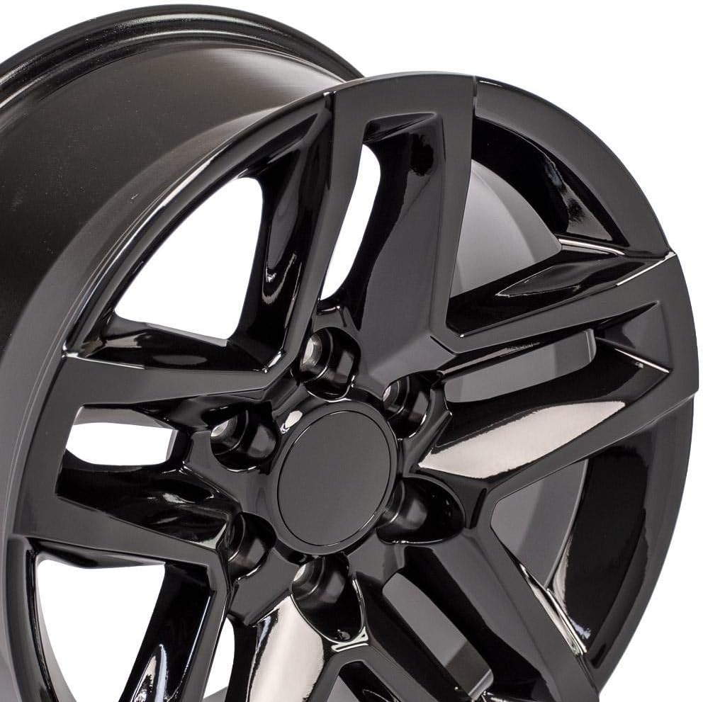 OE Wheels LLC 18 inch Rim Fits 6x139.7 Silverado Suburban Tahoe Sierra Yukon Escalade CV34B 18x8.5 Black Wheels Hollander: 5911