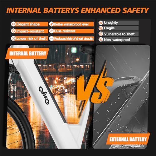 Cityone Electric Bike for Adults 26" Step-Through 22MPH Ebike with 2.1" Tire,UL2849 Certified Built-in Removable Battery,Peak 750W Motor Ebikes with 7 Speed, Commuter E Bicycle