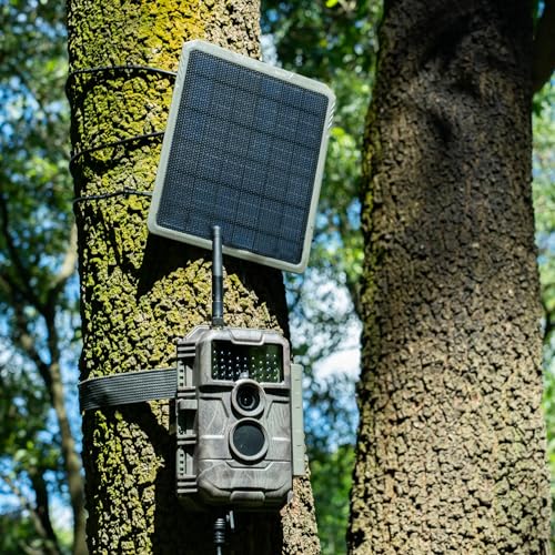 GardePro E6P Trail Camera WiFi Bluetooth, 48MP 1296p Game Cameras with 8000mAh Rechargeable Battery Pack, Night Vision Motion Activated