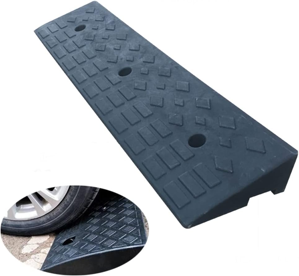 39.4 Loading Rubber Curb Ramp Heavy Duty Loading Rubber Dock Rubber Curb Ramps Car Slope Ramp 20Ton