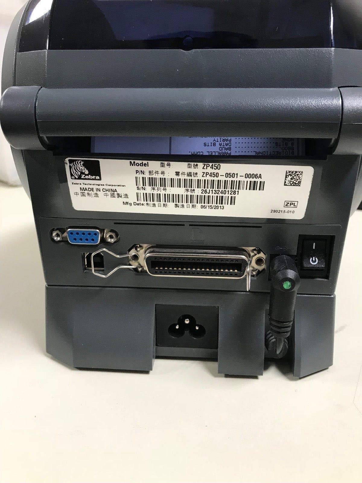 Zebra ZP 450 Label Thermal Bar Code Printer Zp450-0501-0006a