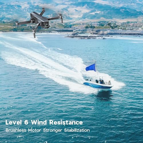 Ruko U11PRO First Drone with Camera for Adults, 4K UHD, FAA Remote ID Comply, 52 Mins Fly Time 2 Batteries, GPS Auto Return, Indoor-Outdoor Mode, Scale 5 Wind Resistance, Beginners Waypoint