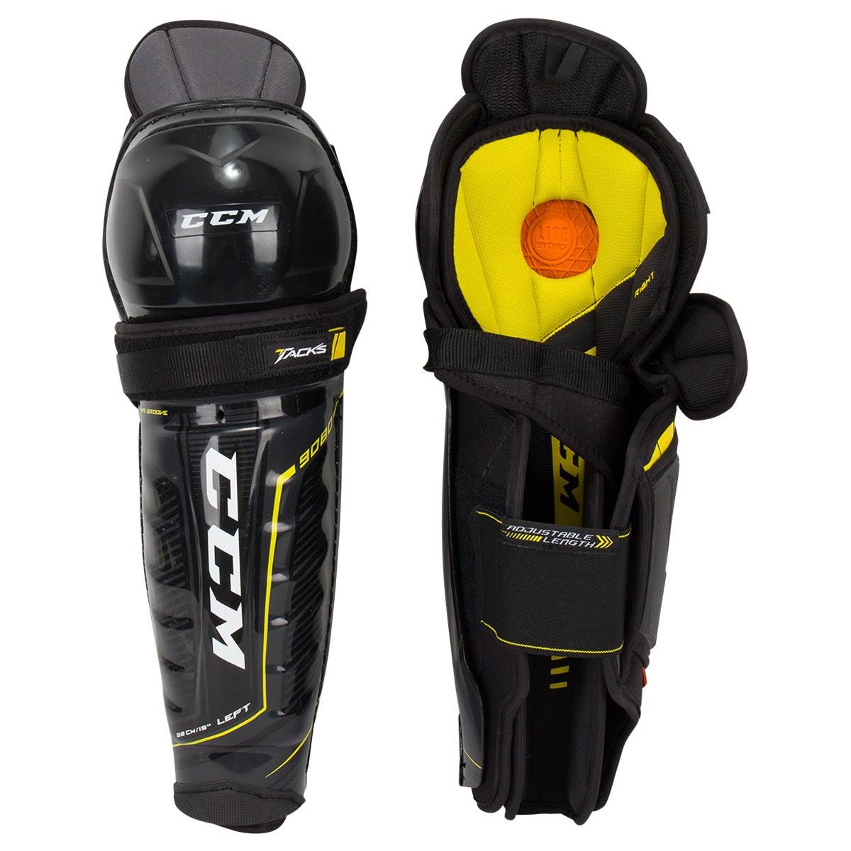 CCM Tacks 9080 Hockey Shin Guards - Senior - 14.0x22