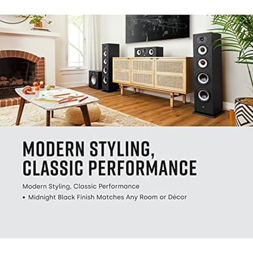 Polk Monitor XT10 Home Subwoofer, 10" Deep Bass Woofer, 100W Class D Amplification, Dolby Atmos, Auro 3D & DTS:X Compatible, Black