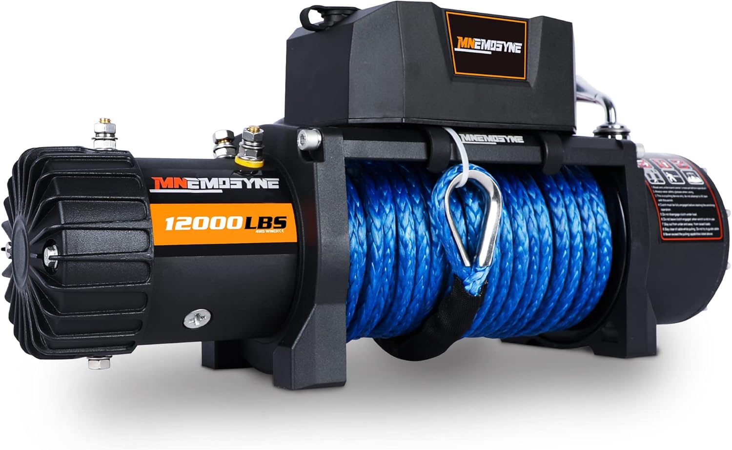 MNEMOSYNE Traction Products - Synthetic Rope Winch - 12000 LB load capacity - Remote winch