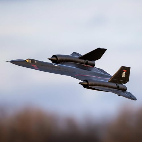 E-flite RC Airplane SR-71 Blackbird 40mm Twin EDF BNF Basic Transmitter Battery and Charger Not Included EFL02050