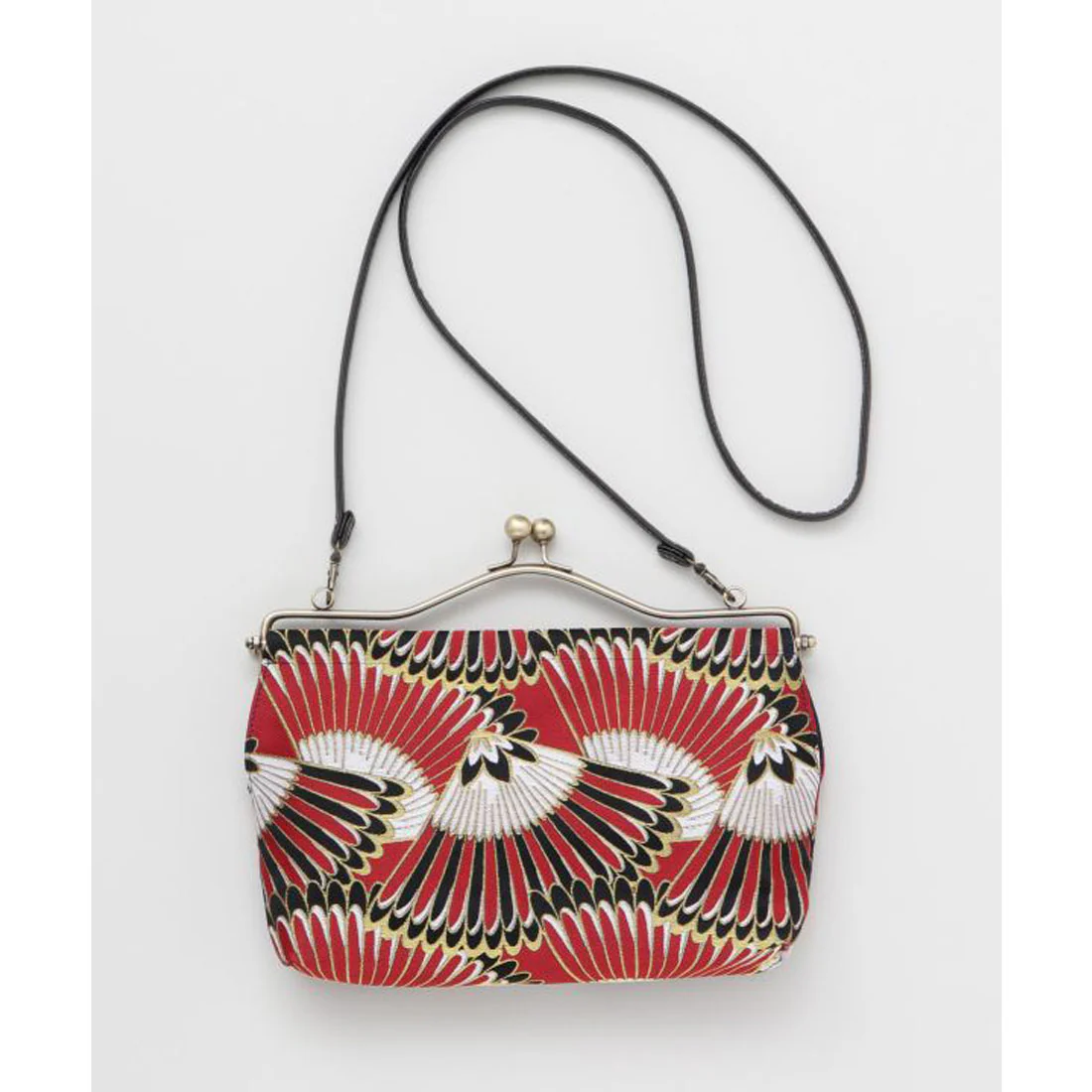 【Kaya】Elegant Kiss Lock Shoulder Bag Red