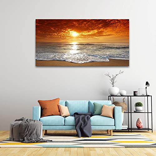 Muolunna D1275 Elephant Canvas Prints Wall Art Animals Photo Pictures Painting on Canvas Decor for Living Room Bedroom Home Office kitchen Wall Decor Stretched and Framed Grey Landscape Artwork