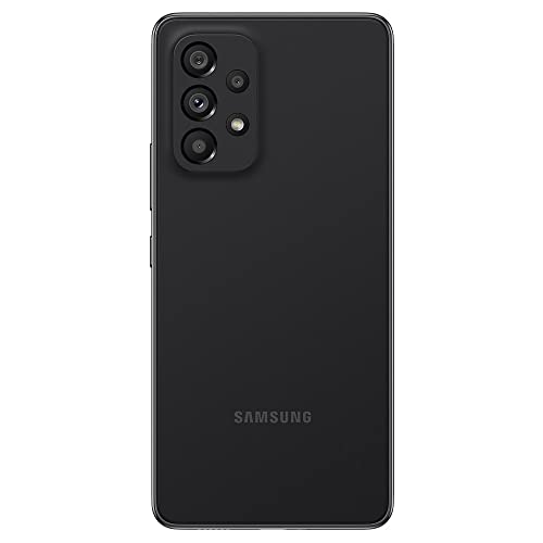SAMSUNG Galaxy A53 5G (128GB, 6GB) 6.5'' 120Hz Full HD+, IP67 Water Resistant, Dual SIM GSM 4G Volte Unlocked (for US + Global) International Model A536E/DS (25W Charging Cube Bundle, Awesome Black)