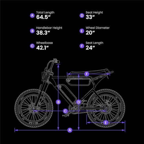 MACFOX Electric Bike for Adults - Peak 750W, 25MPH High-Speed Commuter Ebike, 30 Mile Range, 20" All-Terrain Fat Tires with Front Suspension, Off-Road/Campus E-Bicycle (X1S/Class 3)