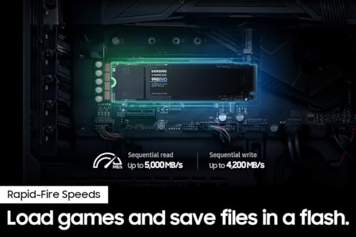 Samsung 990 EVO Plus SSD 4TB, PCIe Gen 4x4 | Gen 5x2 M.2, Speeds Up-to 7,250 MB/s, Upgrade Storage for PC/Laptops, HMB Technology and Intelligent Turbowrite 2.0, (MZ-V9S4T0B/AM)