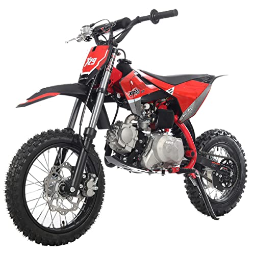 X-PRO X29 110cc Dirt Bike with Automatic Transmission, Electric Start,14"/12" Tires! Assembled and Tested! (Black)