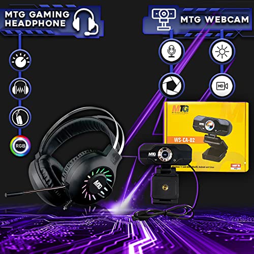 TechMagnet Gaming Desktop PC, Intel i5 4th Gen, Zeus Pro 4, GT 1030 2GB DDR5, 8GB RAM ARGB, 1TB SSD + 4TB HDD, MTG 24 Inch Curved Gaming Monitor, RGB Kit, Windows 11 Pro (Renewed)