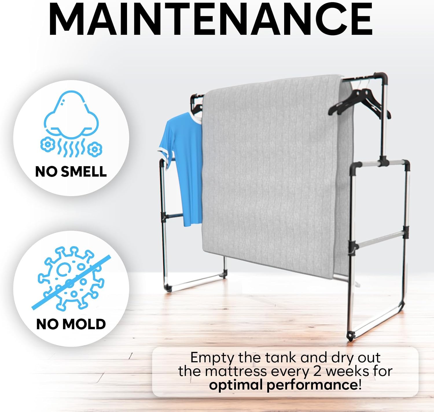 Adamson B10 Gray Bed Cooling System - Twin 75” L x 39” W - New 2024-100% Cotton Mattress Cooling Bed Pad for Night Sweats - Water Bed Cooler Ideal for Hot Sleepers - 5-Year Warranty