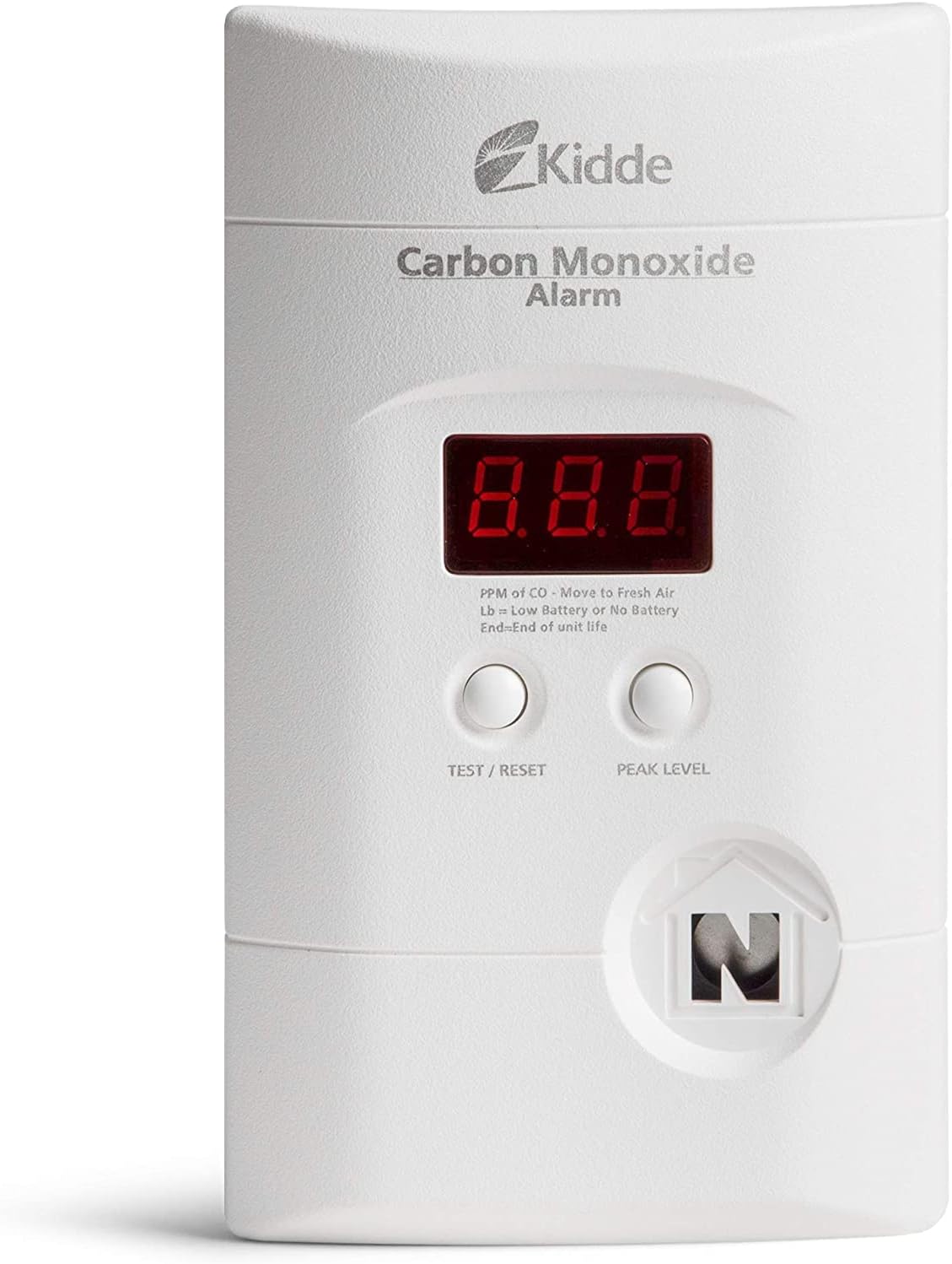 Kidde Nighthawk Carbon Monoxide Detector, AC-Plug-in with Battery Backup, Digital Display, Pack of 2