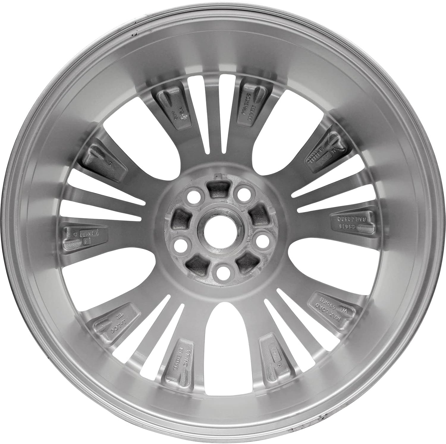 Factory WheelNew 20x8.5'' 20 Inch Premium Aluminum Alloy Wheel Rim for Chevrolet Impala LTZ 2014 2015 2016 2017 2018 2019 2020 | ALY05615U77N Direct Fit - OE Stock Specs, Light Hyper Silver
