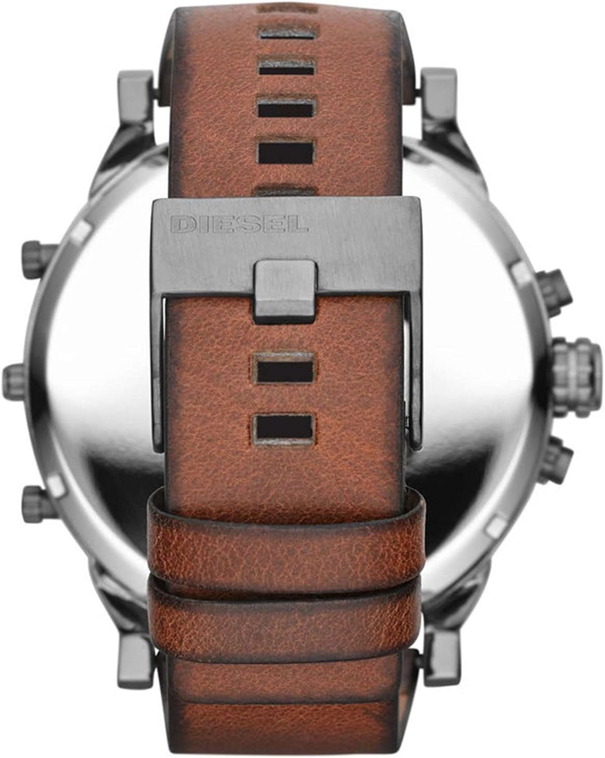 Diesel Men's DZ7332 Mr Daddy 2.0 Gunmetal Brown Leather Watch