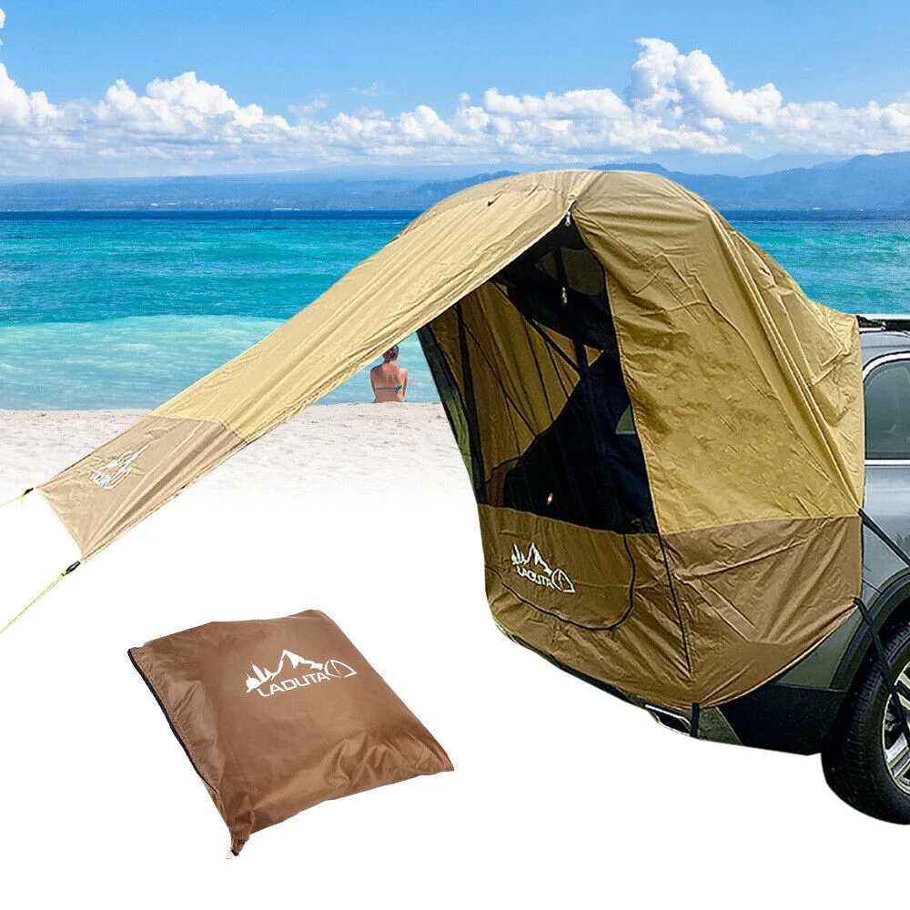 Car Tent Awning SUV Truck Tailgate Shelter Camping Travel Outdoor Sunshade Canopy