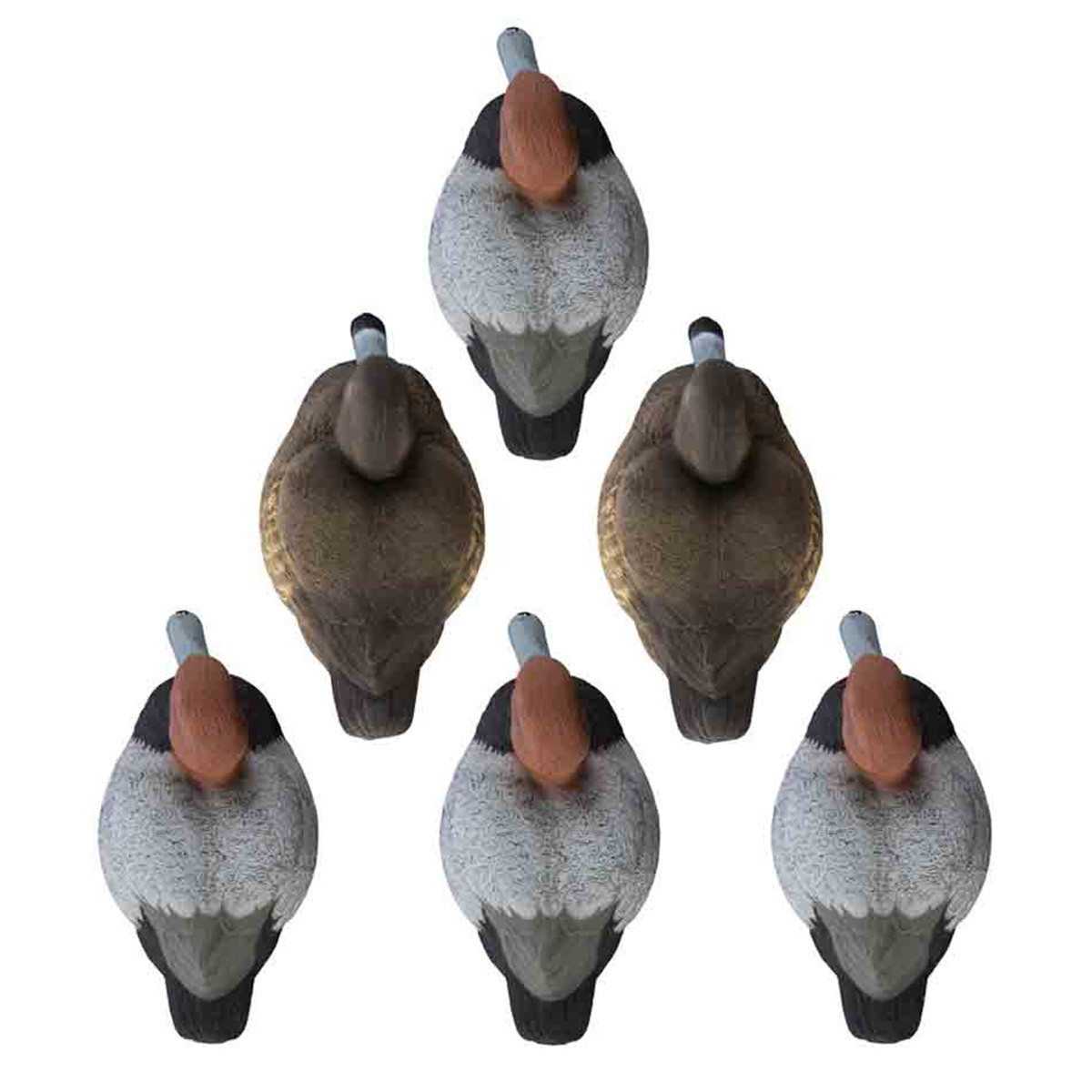 Higdon Standard Redhead Foam Filled Duck Decoys, 6 Pack