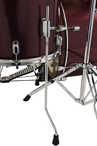 Pacific Drums Center Stage Complete Drumkit, 5 Drum Set, Iridescent Black Sparkle, 7x10, 8x12, 14x16 Floor, 16x22 Kick, 5x14 Snare (PDCE2215KTIB)