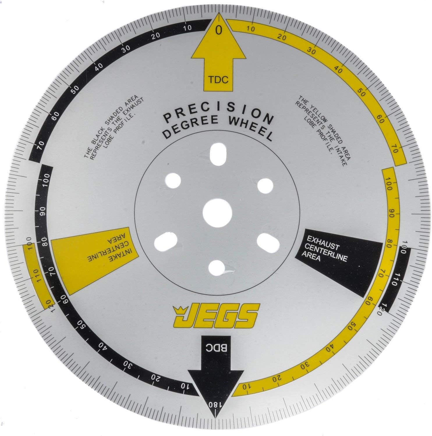 JEGS Precision Cam Degree Wheel Kit | 11�� Diameter Wheel | Made in USA | 3/4 �� Center Hole | Includes Three Bushings and One Steel Washer