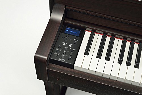 Yamaha Arius, 88-Key Weighted Action Digital Beginner and Intermediate Players, Dynamic Response, Grand Piano Sound, 3-Pedal Unit, Upright Design, Bench Included, Dark Rosewood (YDP105R)