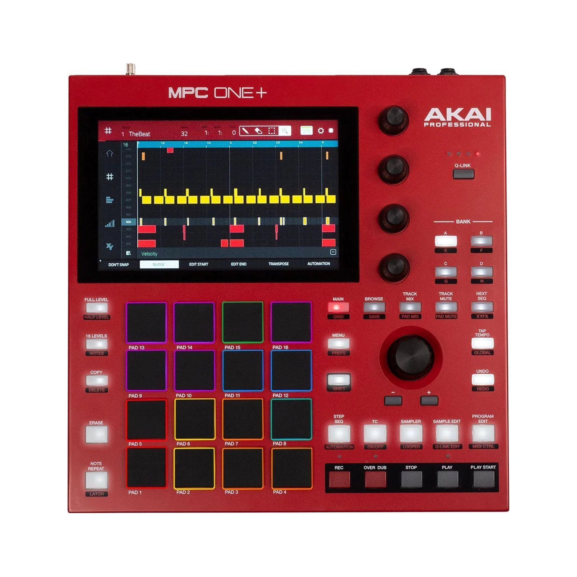 Akai Professional MPC One+ Standalone Drum Machine, Beat Maker Bundle with Cover and Headphones