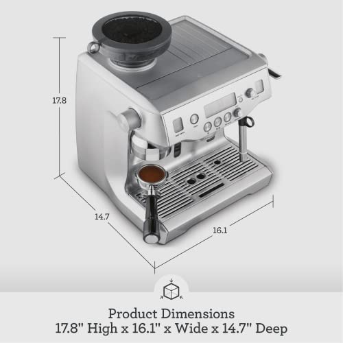 Breville Oracle Espresso Machine BES980XL, Brushed Stainless Steel