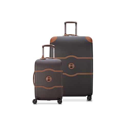 DELSEY PARIS Chatelet Air 2.0 Hardside Luggage with Spinner Wheels, Angora, Checked-Large 28 Inch