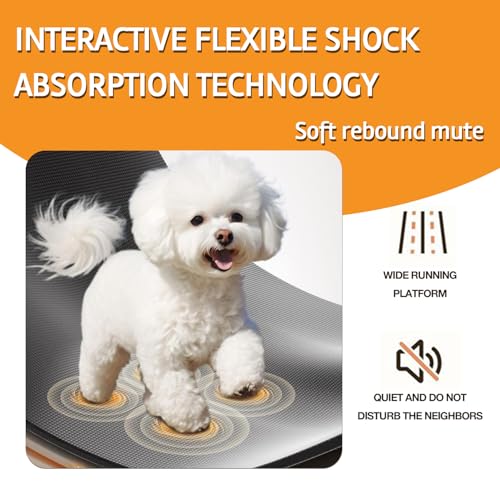 Dog Treadmill for Small and Medium Dogs, Pet Running Machine, Dog Indoor Pacer Treadmill with Remote Control, Dog Pacer Training Pad with LCD Display Screen and Remote