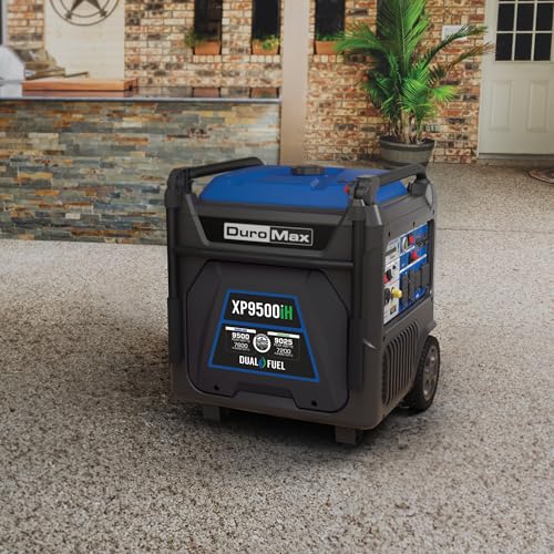 DuroMax XP9500iH 9,500-Watt 459cc Dual Fuel Digital Inverter Hybrid Portable Generator