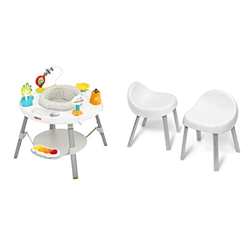 Skip Hop Baby Activity Center: Interactive Play Center with 3-Stage Grow-with-Me Functionality, 4mo+, Silver Lining Cloud