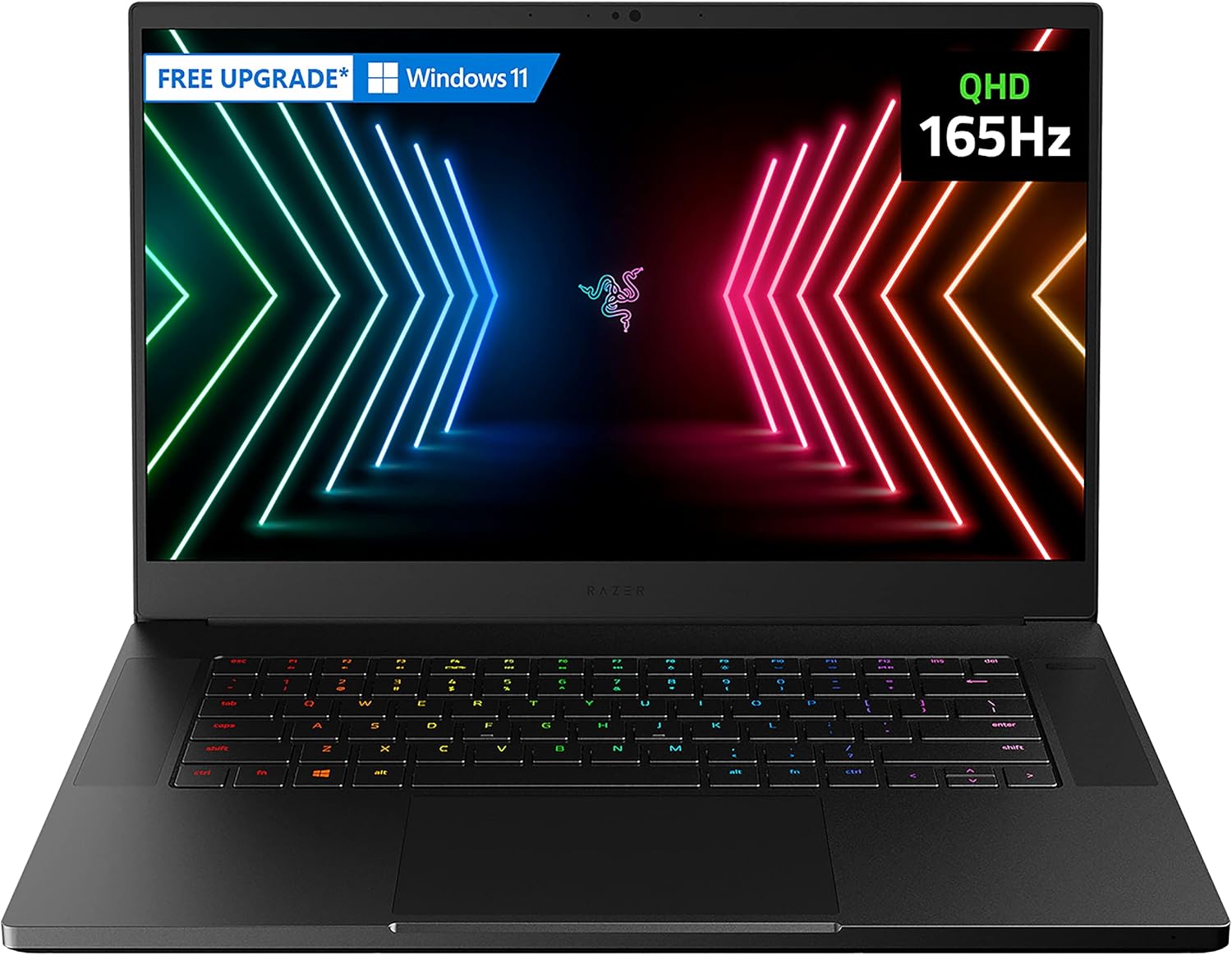 Razer Blade 15 Gaming Laptop: NVIDIA GeForce RTX 3070-11th Gen Intel 8-Core i7 CPU - 15.6” QHD 165Hz - 16GB RAM - 1TB SSD - CNC Aluminum - Chroma RGB - THX Spatial Audio - Thunderbolt 3